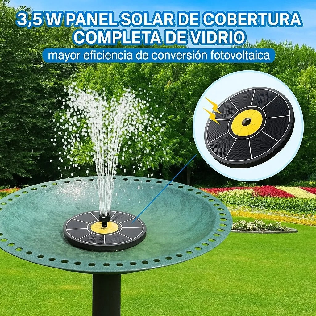 Fuente De Agua Decorativa Solar.