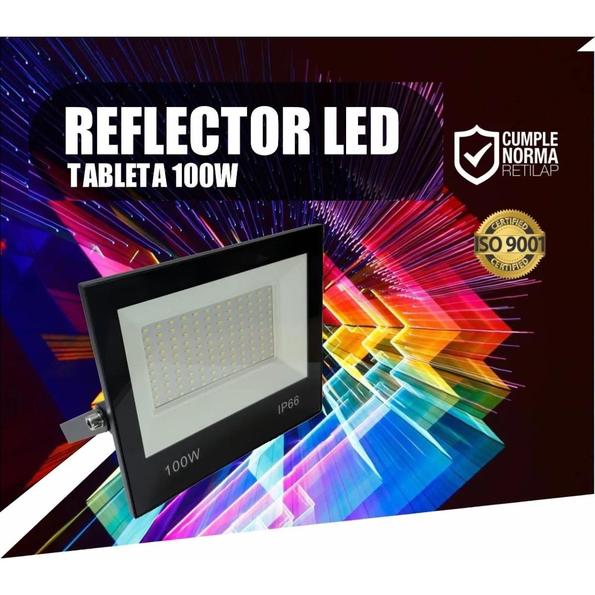 Reflector Led 100w Tipo Tableta