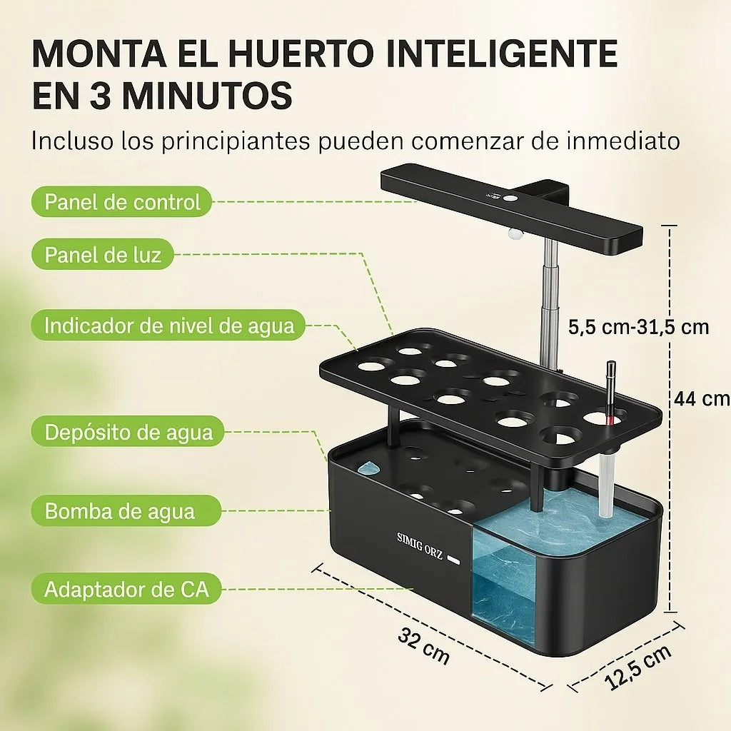 Sistema Cultivo Hidroponico Plantas Flores Frutas Verduras