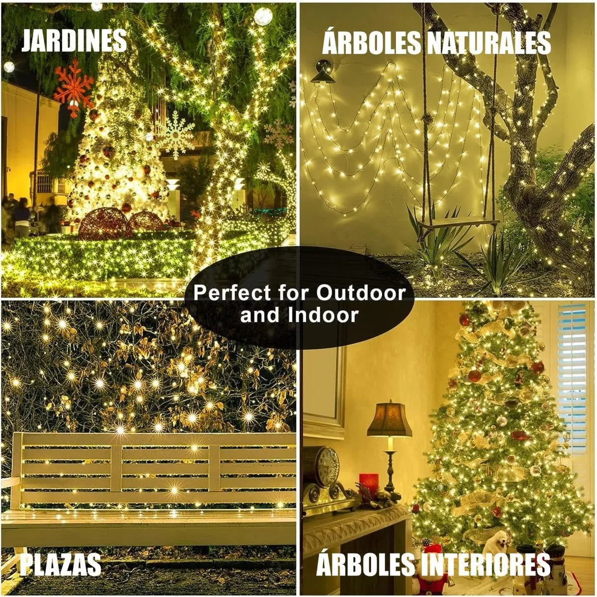 Luces De Navidad Lineal De 60 Metros Exteriores.