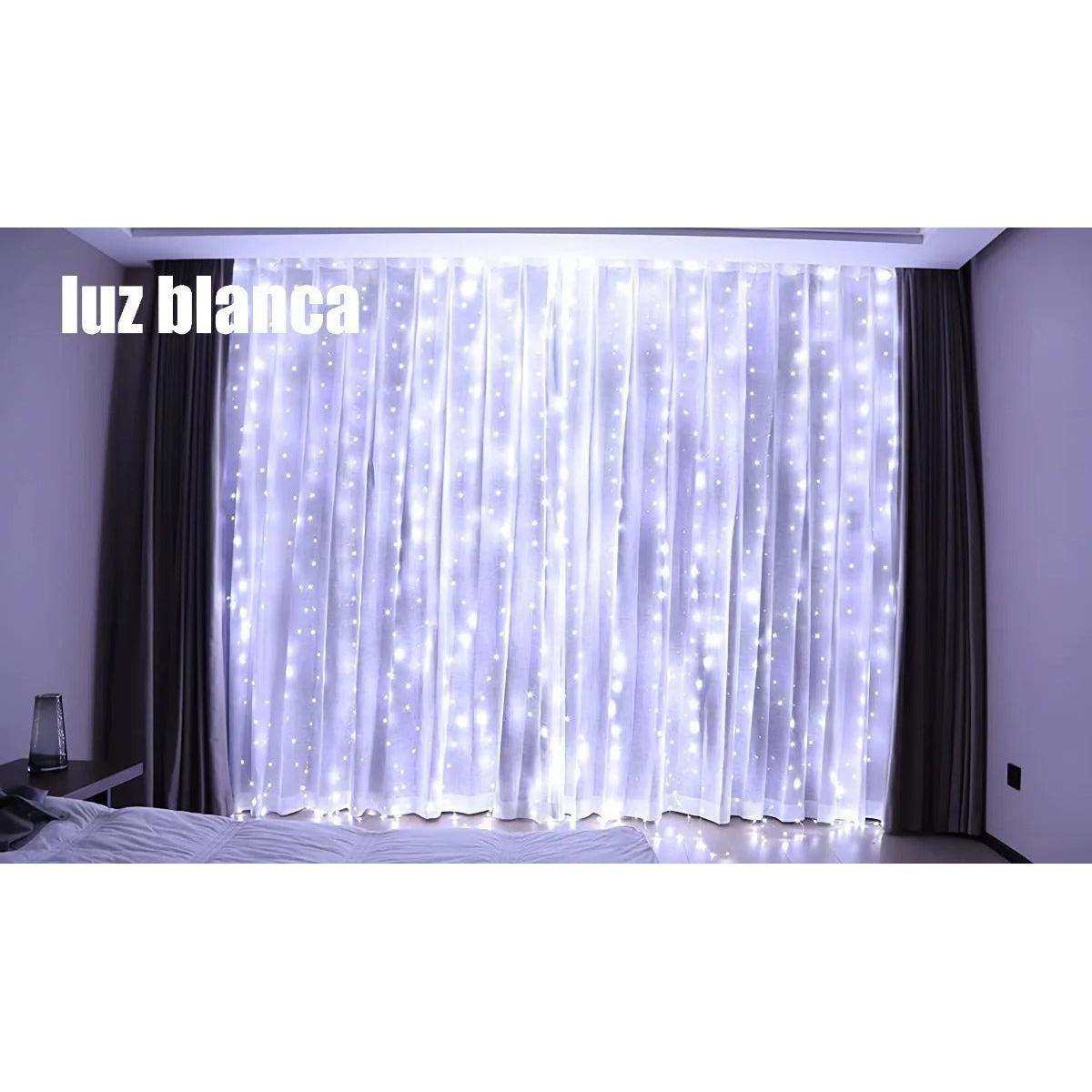 Cortina De Luces Vintage 3x3m . Alambre Microled 300leds