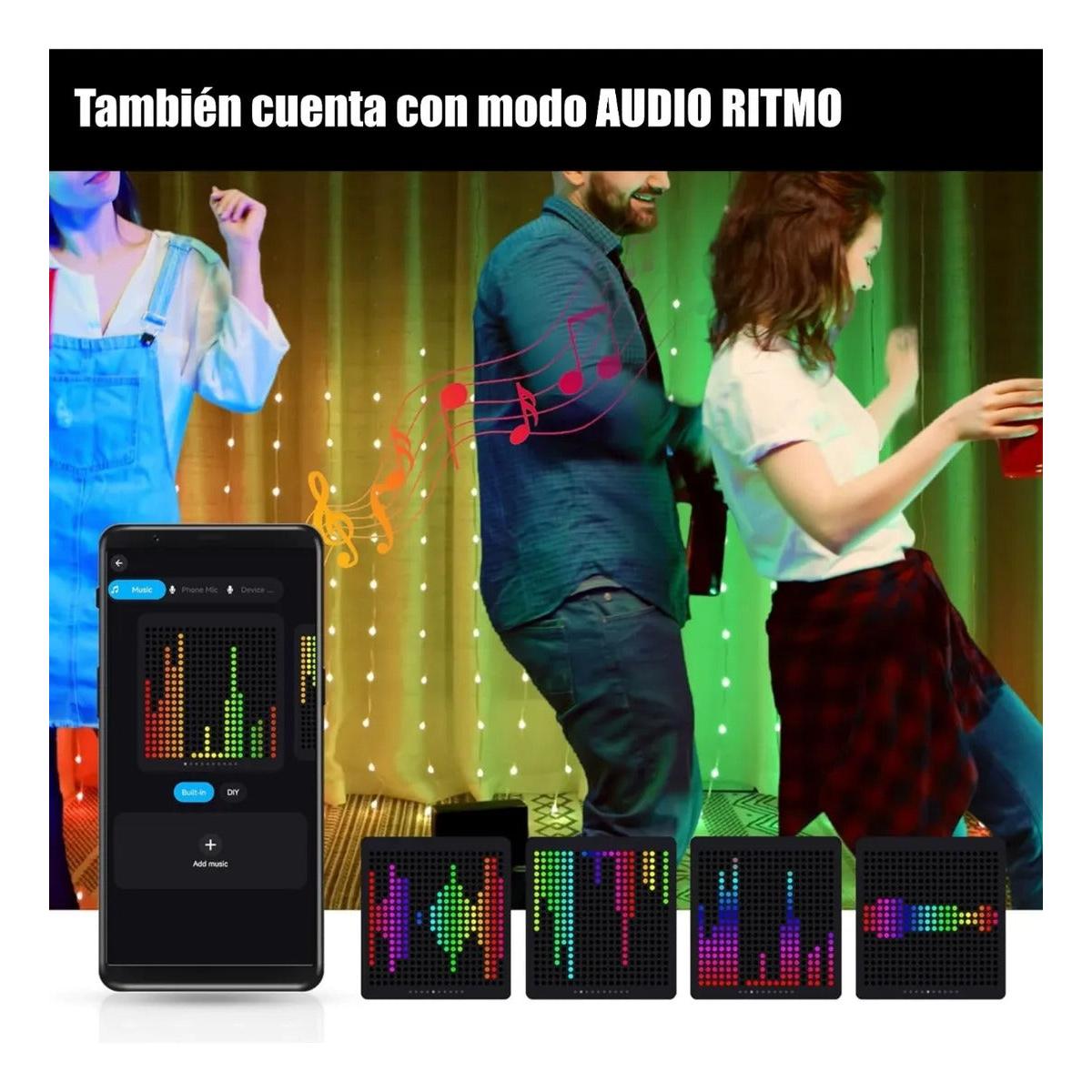 Malla De Navidad Inteligente Control App Forma Figuras