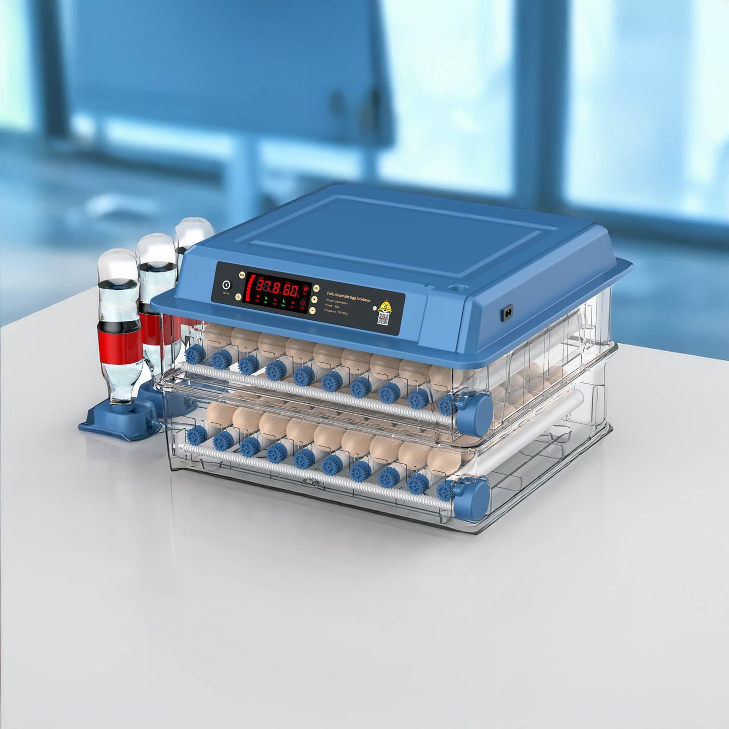 Incubadora De 128 Huevos Volteo Automatico Y Control Humedad