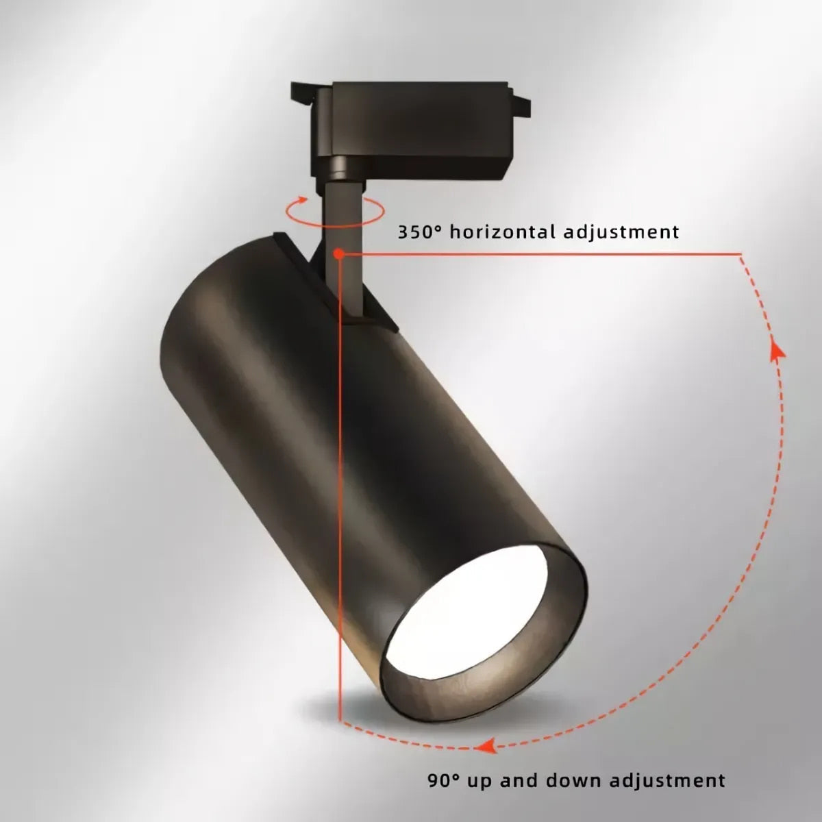 Lámparas Tipo Spot Riel De 1m X 3unid 20w Para Exhibiciones