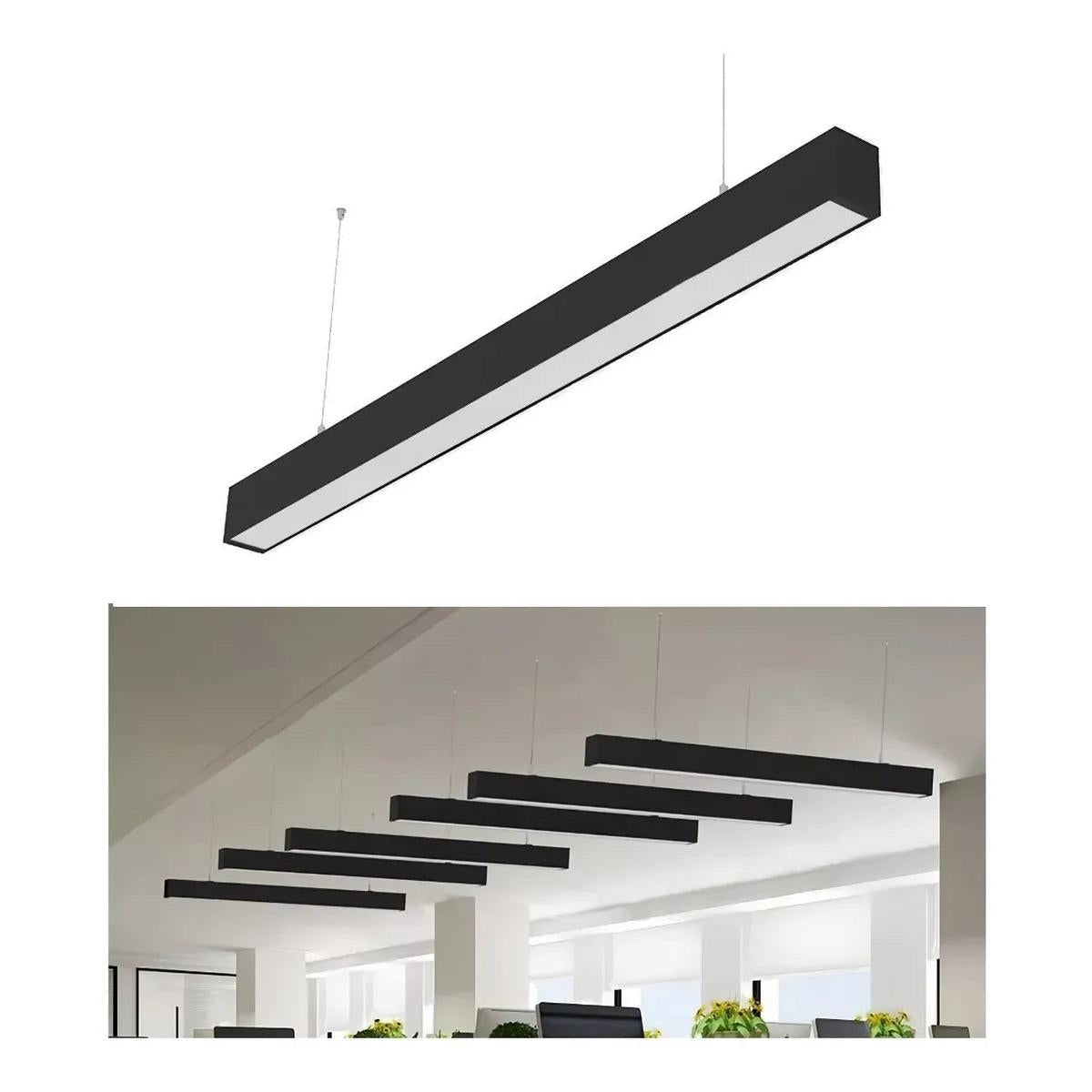 Lámpara De Techo Colgante Lineal Estilo Cortina De Luz.