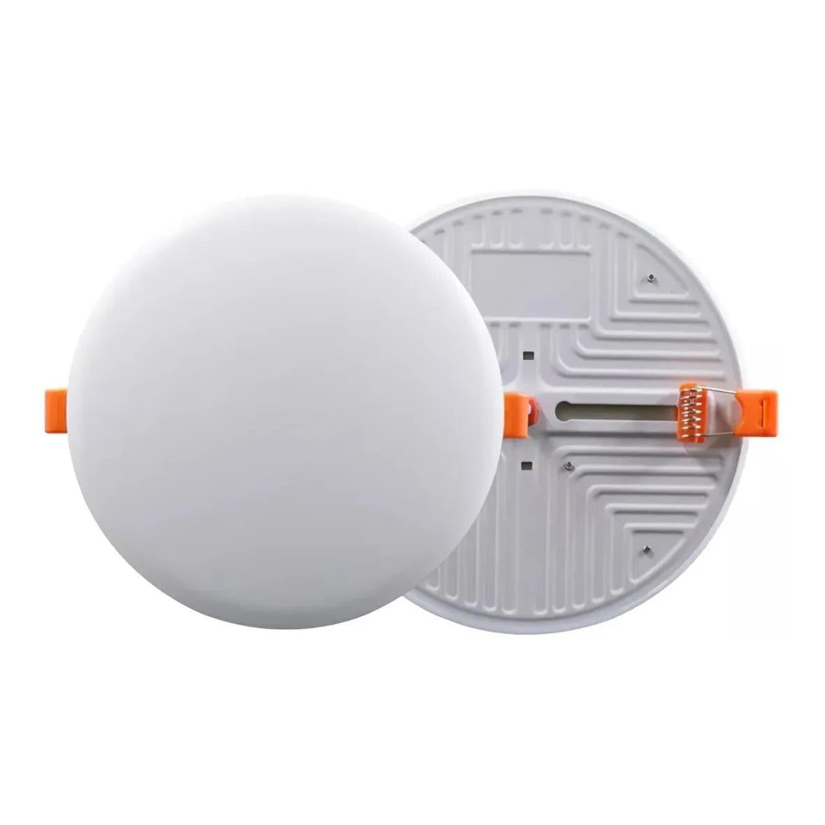 Panel Led 18w Incrustar Redondo Luz Blanca Borde Infinito