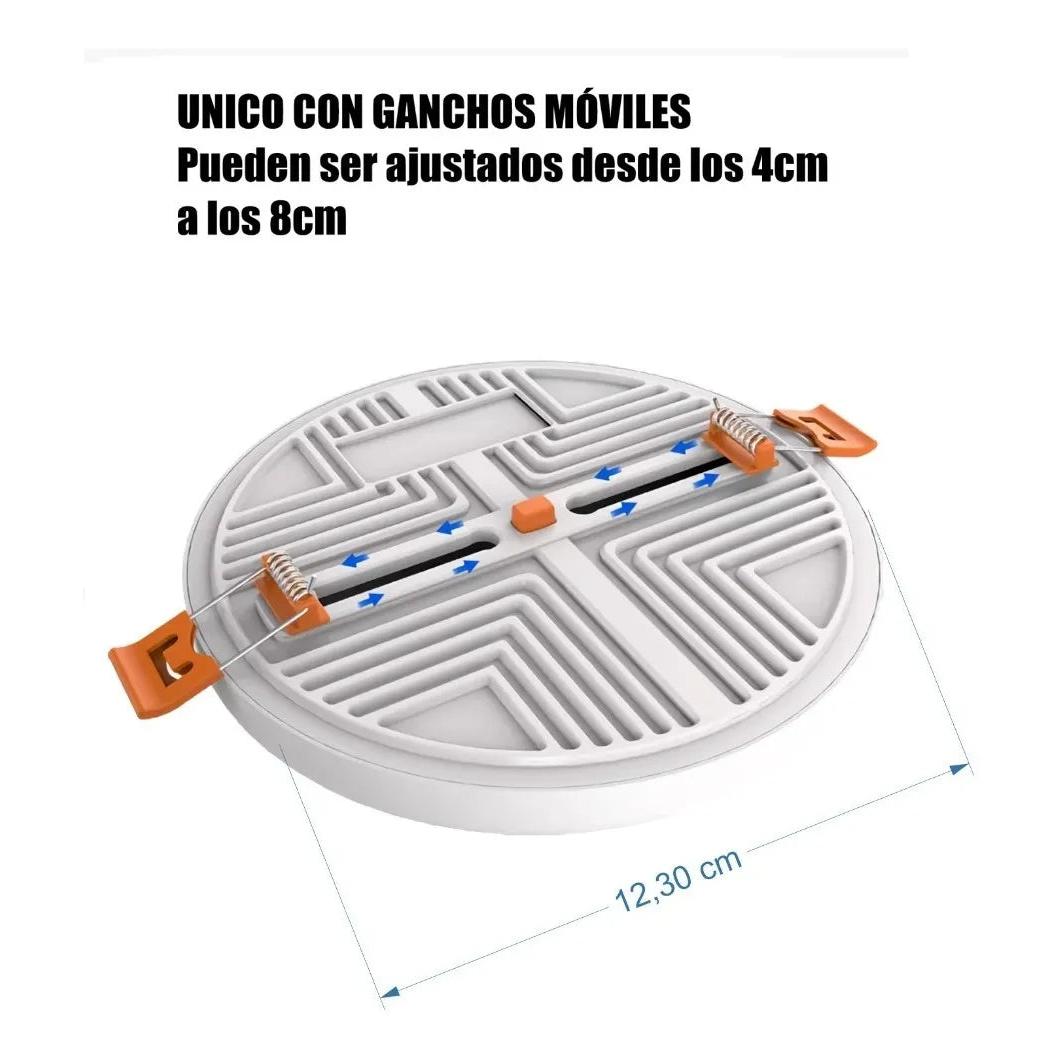 Panel Led 18w Incrustar Redondo Luz Blanca Borde Infinito