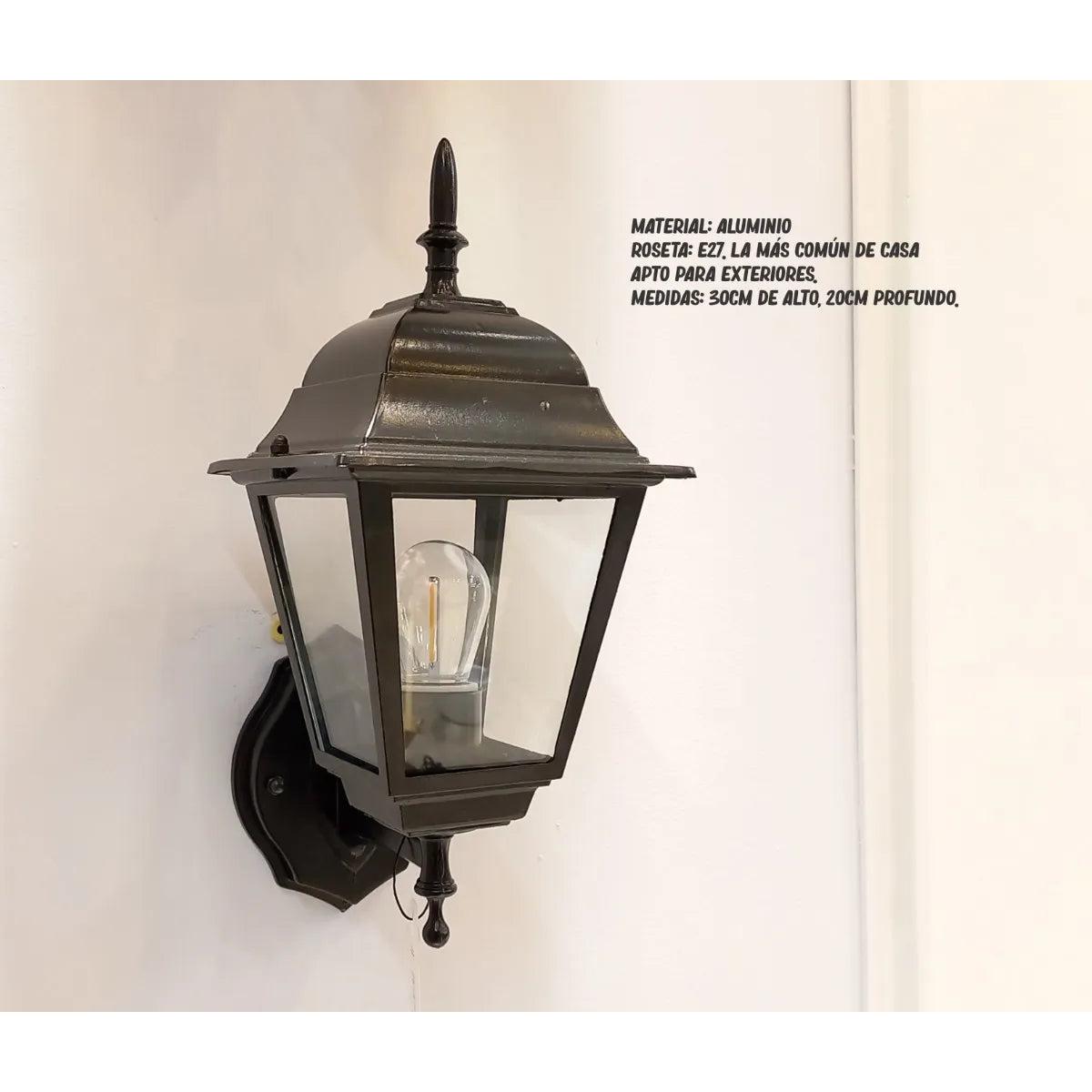 Lámpara Farol De Pared Para Exteriores Diseño Classic