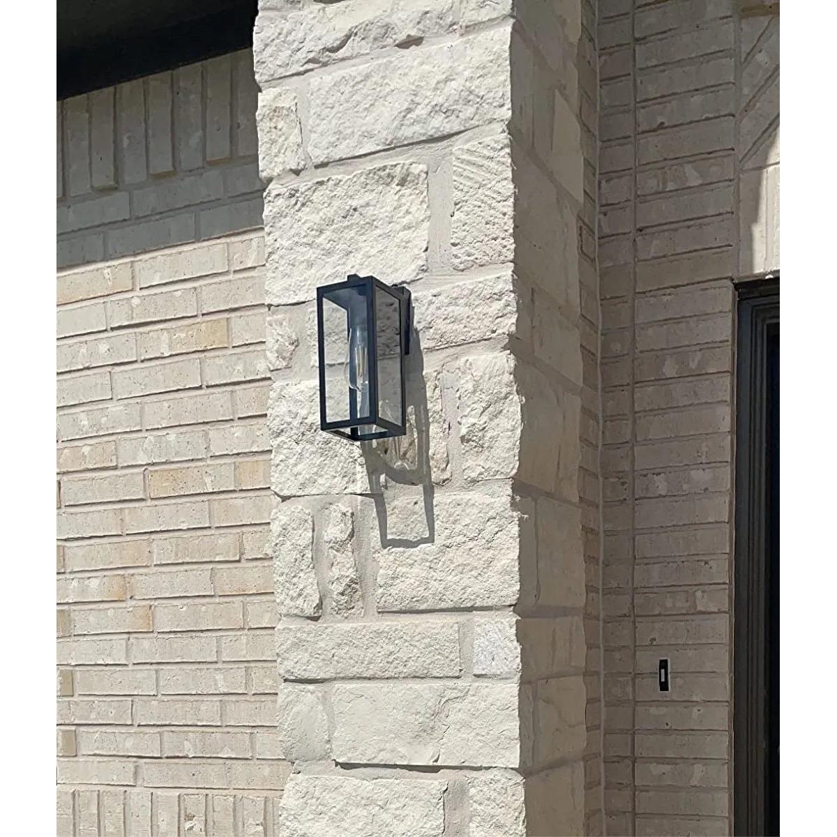 Lámpara Farol De Pared Moderno Con Fotocelda Modelo Dórico