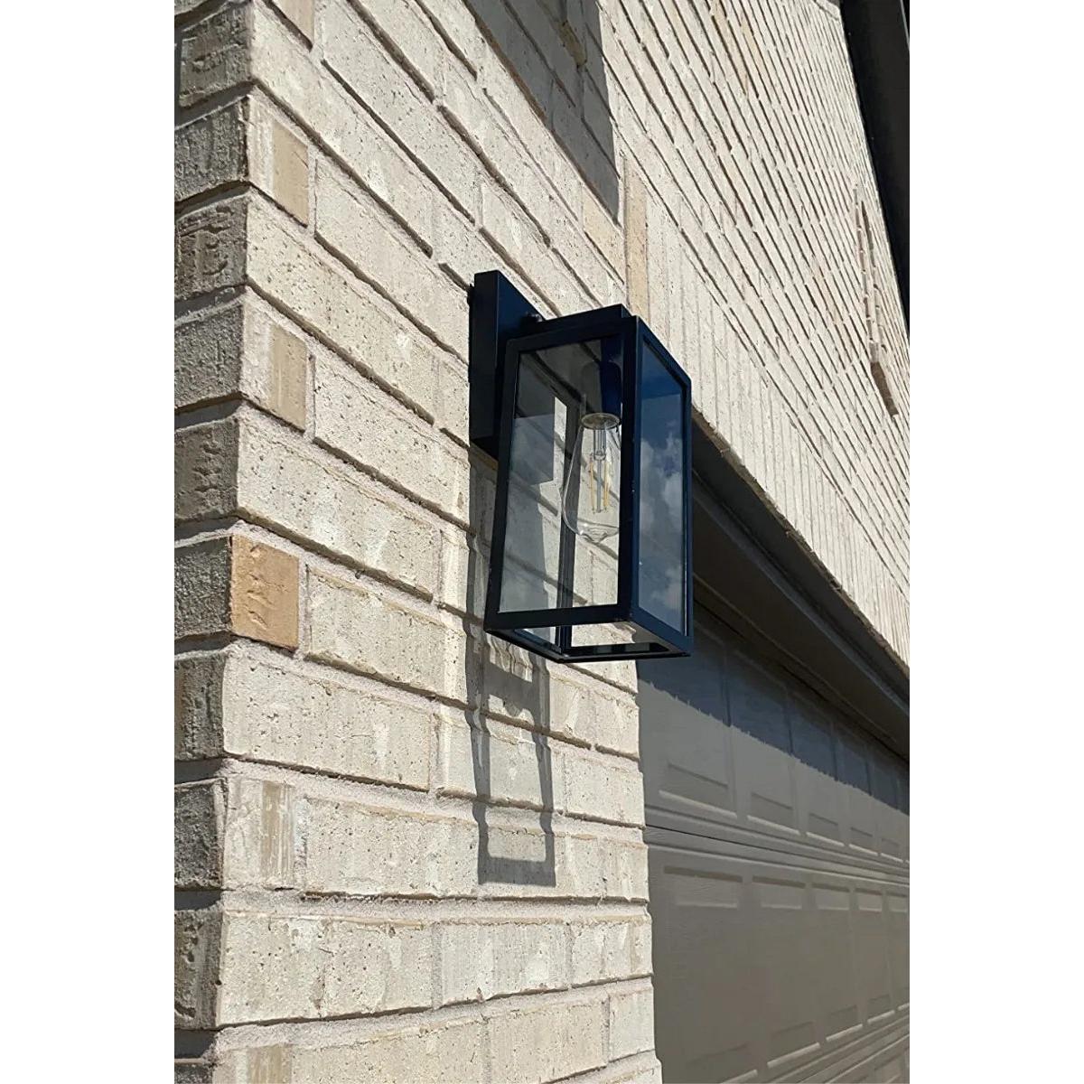 Lámpara Farol De Pared Moderno Con Fotocelda Modelo Dórico