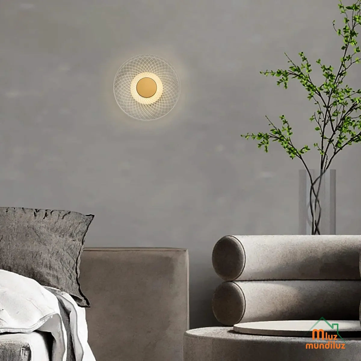 Lámpara Aplique De Pared De Lujo Novedoso Luxury