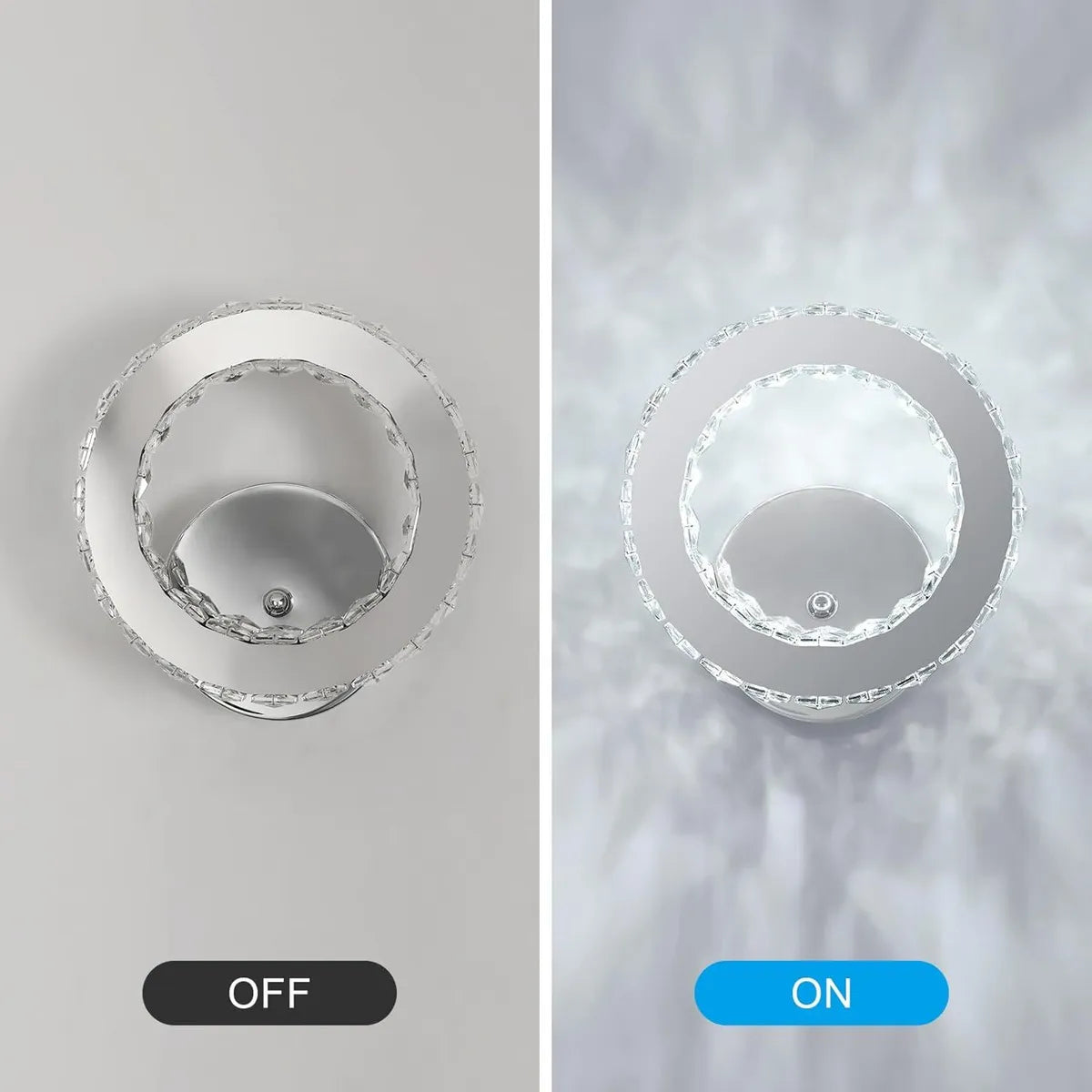 Lámpara De Pared Decorativa Moderna Modelo Luna Nueva