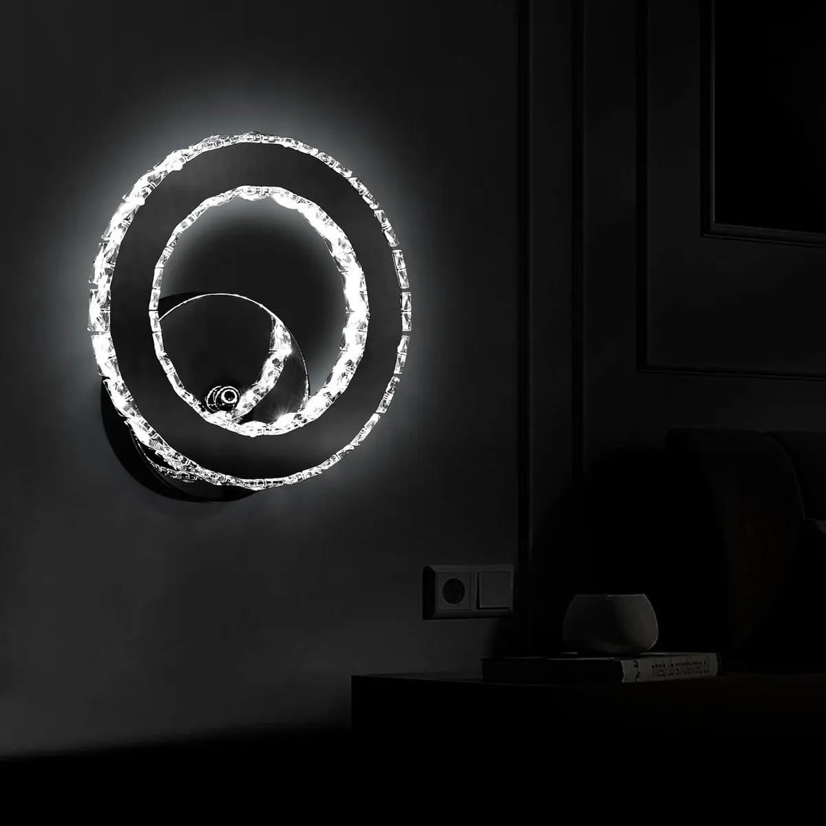 Lámpara De Pared Decorativa Moderna Modelo Luna Nueva