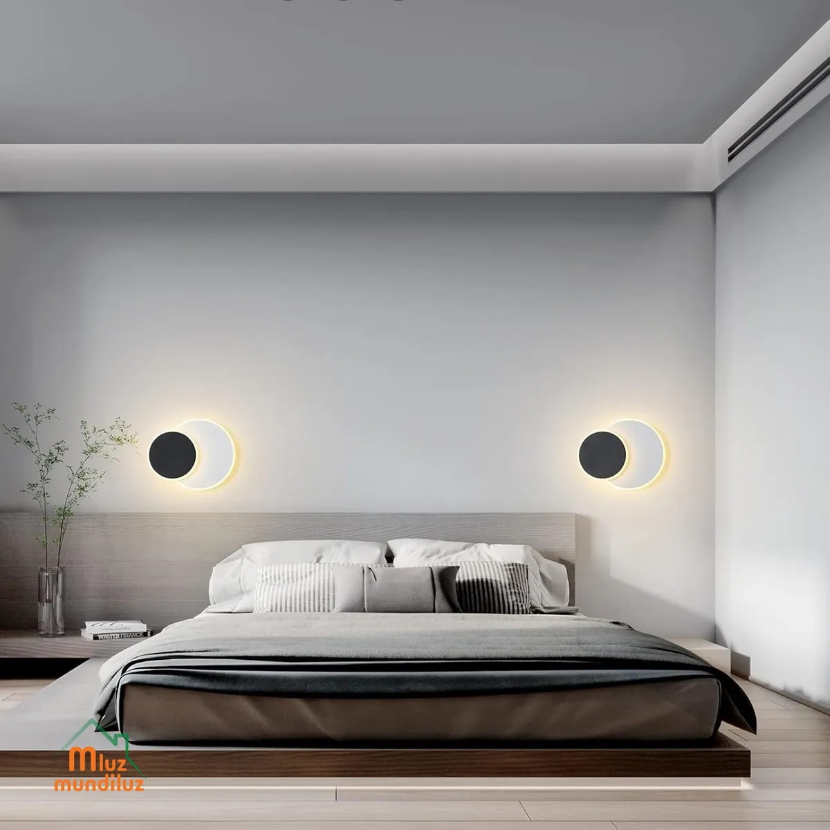 Lámpara De Pared Decortiva Estilo Moderno Dublin.