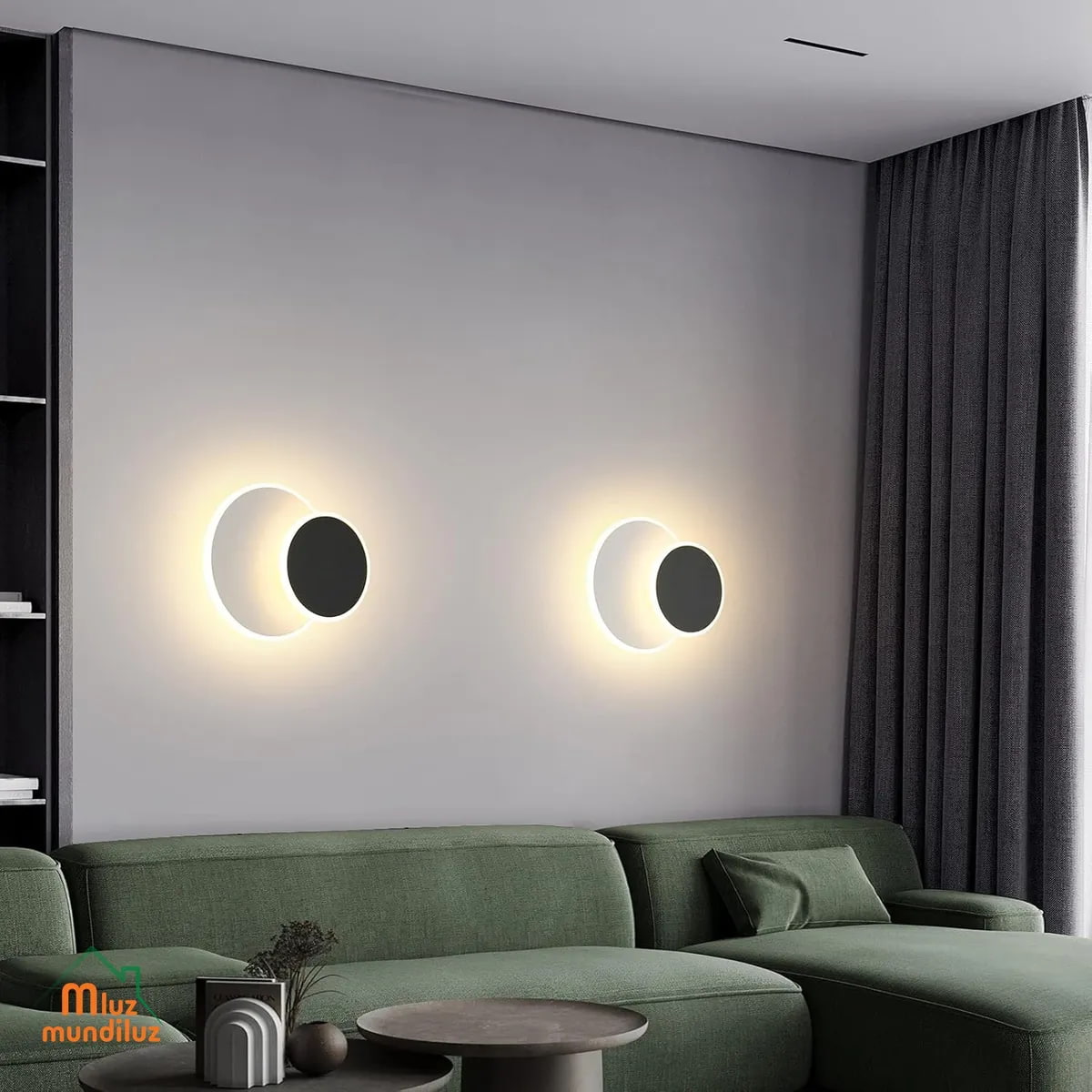 Lámpara De Pared Decortiva Estilo Moderno Dublin.