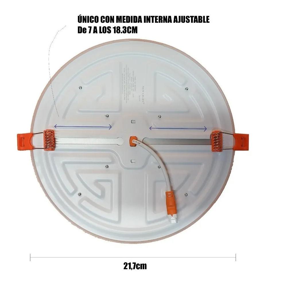 Panel Led De Borde Infinito 36w Incrustar De Gacho Ajustable