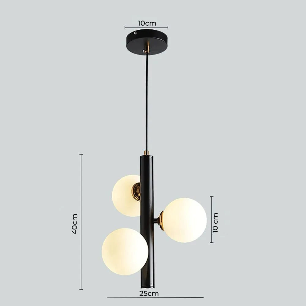 Lampara De Techo Colgante Vintage Triple