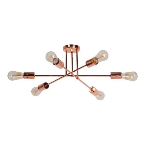 Lampara De Techo Decorativa Tipo Plafón 6 Brazo. Exito Corp