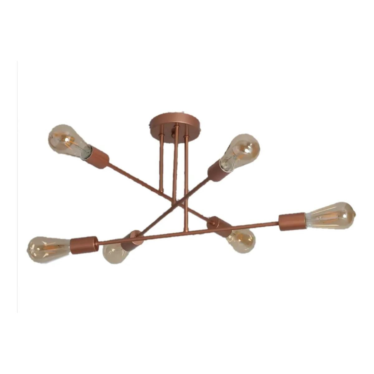 Lampara De Techo Decorativa Tipo Plafón 6 Brazo. Exito Corp