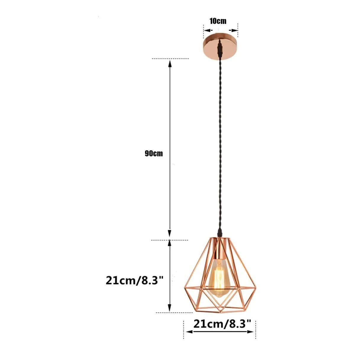 Lámpara De Techo Vintage Cobre Para Sala, Cocina, Etc.