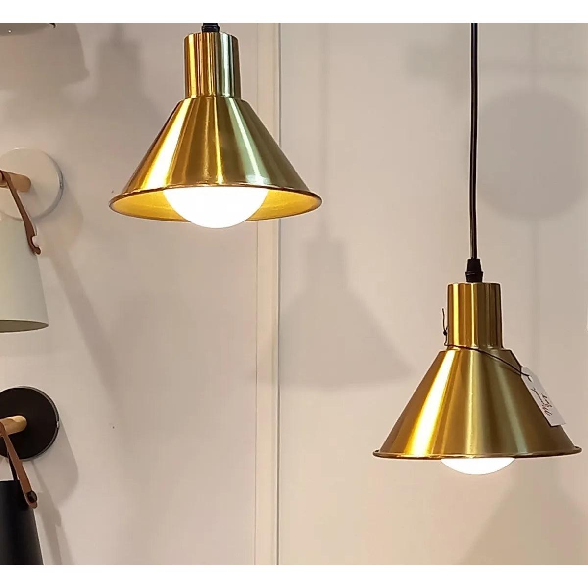 Lámpara De Techo Colgante Vintage Estilo Antiguo Dorada