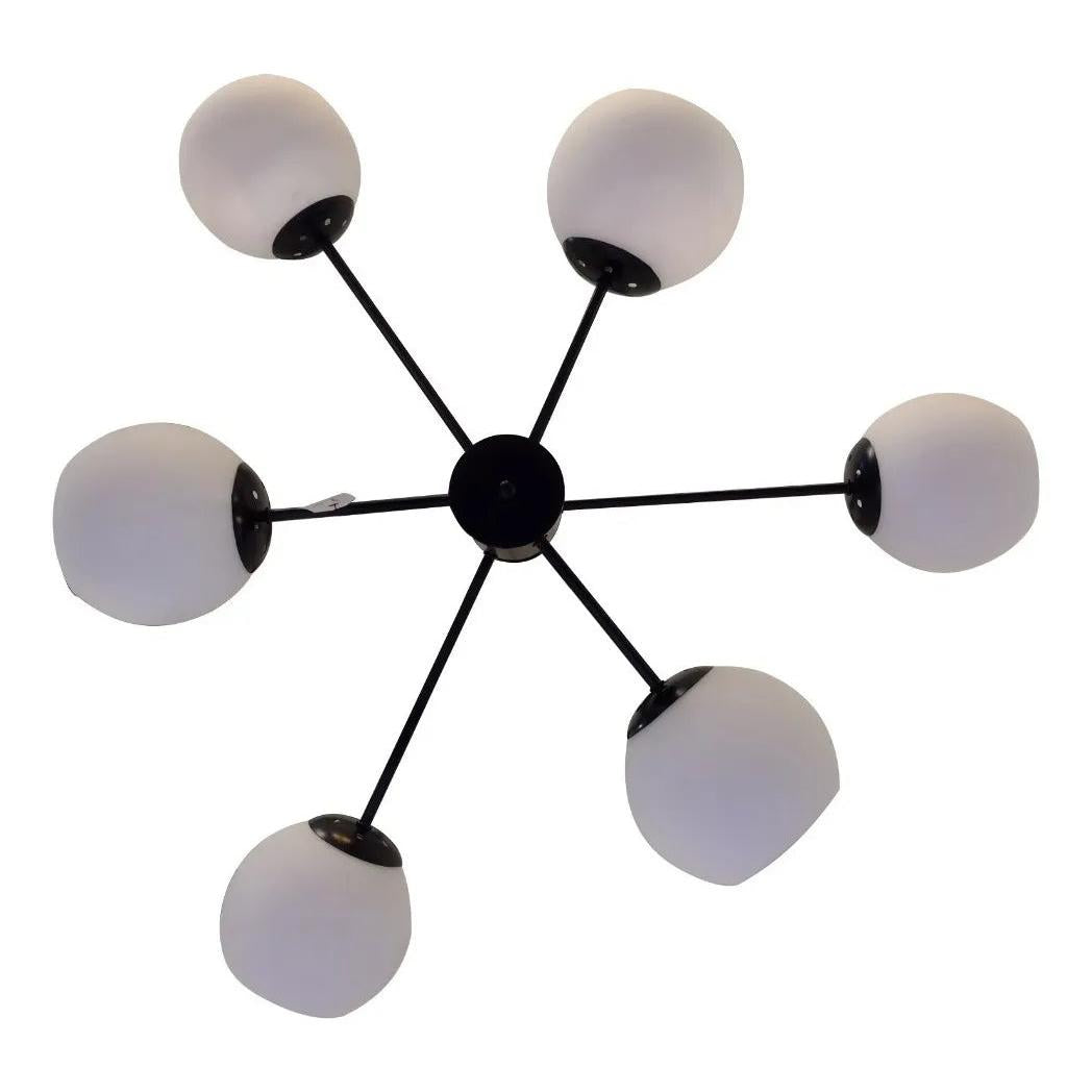 Lampara De Techo Decorativa De Bolas Opalizadas Modelo Odise