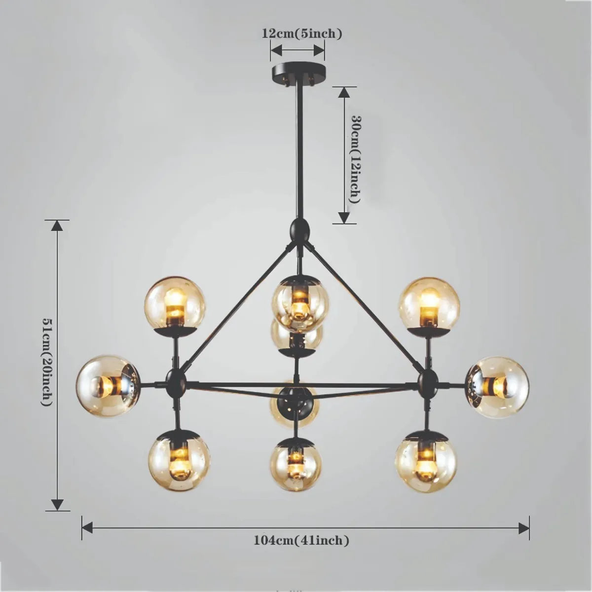 Lámpara De Techo Colgante Vintage Candelabro Modelo Industry