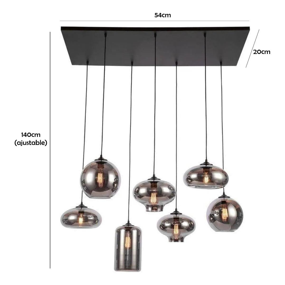 Lampara De Techo Candelabro Vintage Estilo Nórdico Boreal
