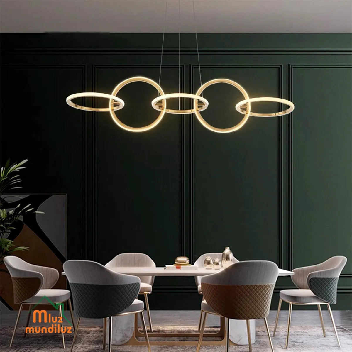Lámpara De Techo Candelabro Moderno