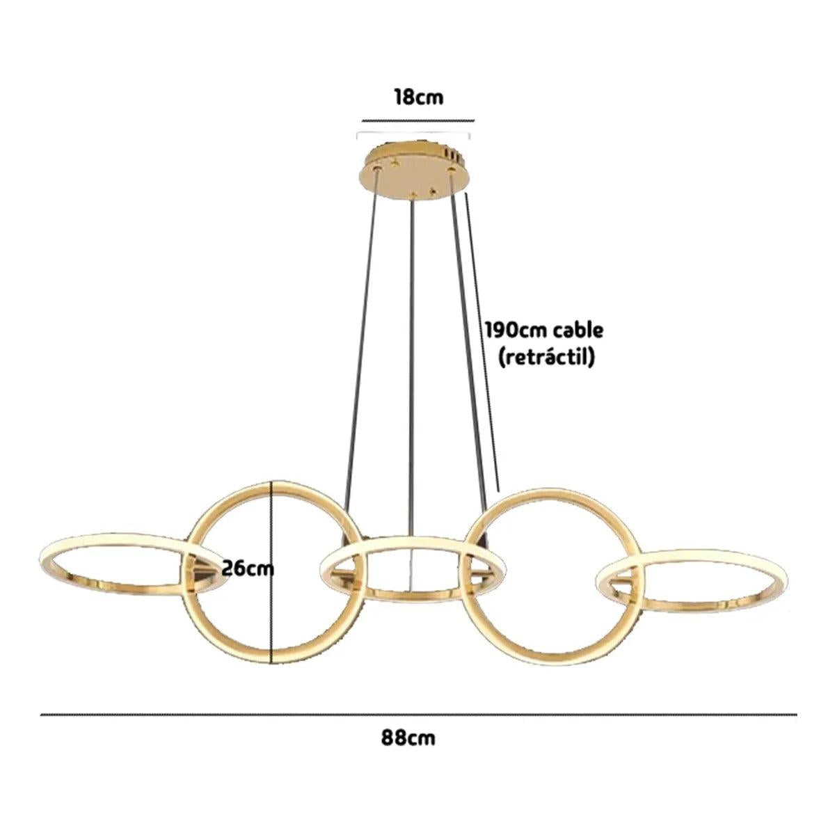 Lámpara De Techo Candelabro Moderno