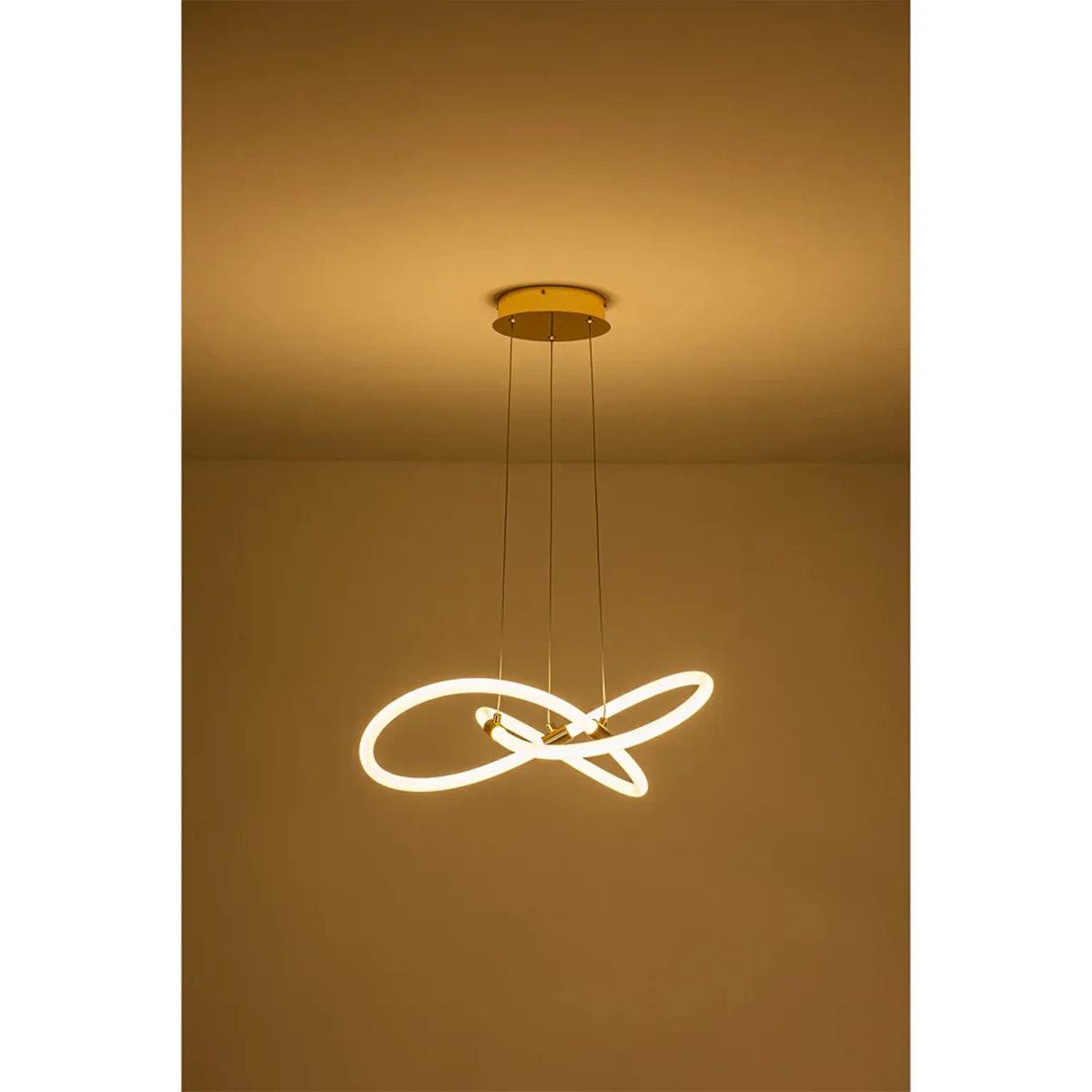 Lampara De Techo Espiral Decorativa Infinita