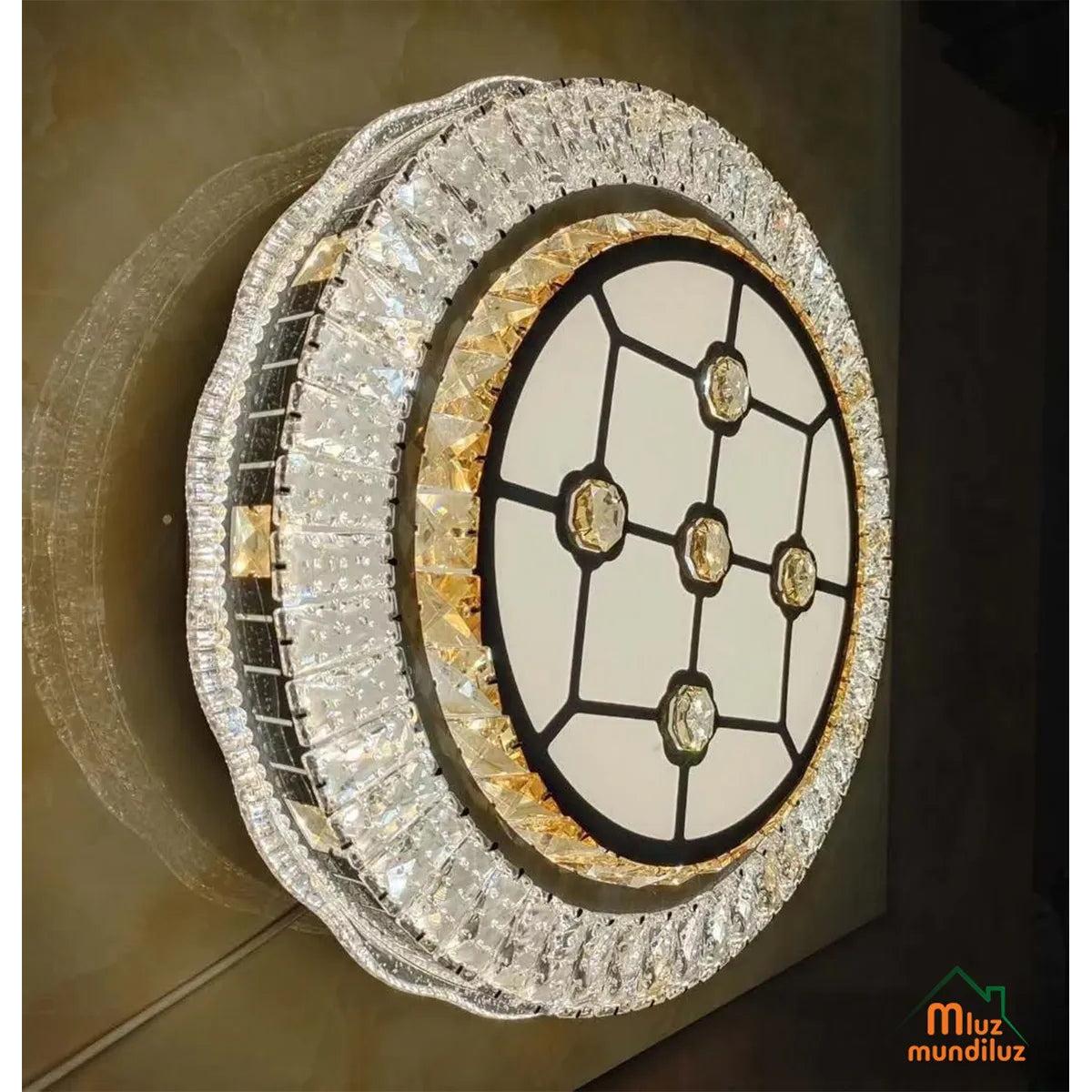 Lámpara Plafon De Techo Cristal Super Elegante Modelo Opus.