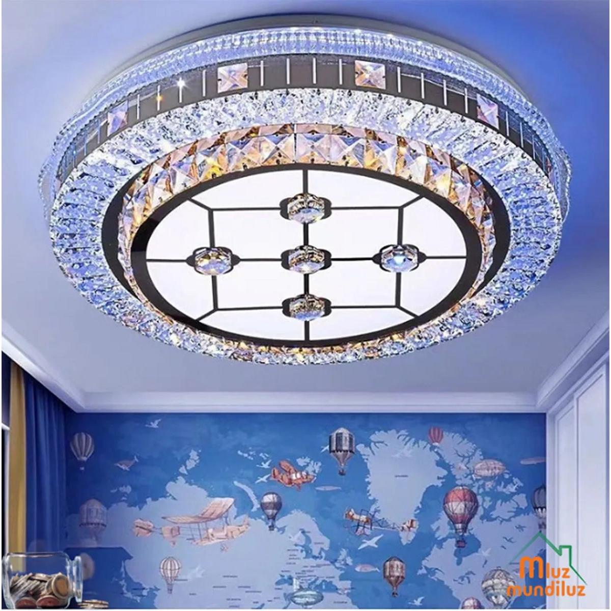 Lámpara Plafon De Techo Cristal Super Elegante Modelo Opus.
