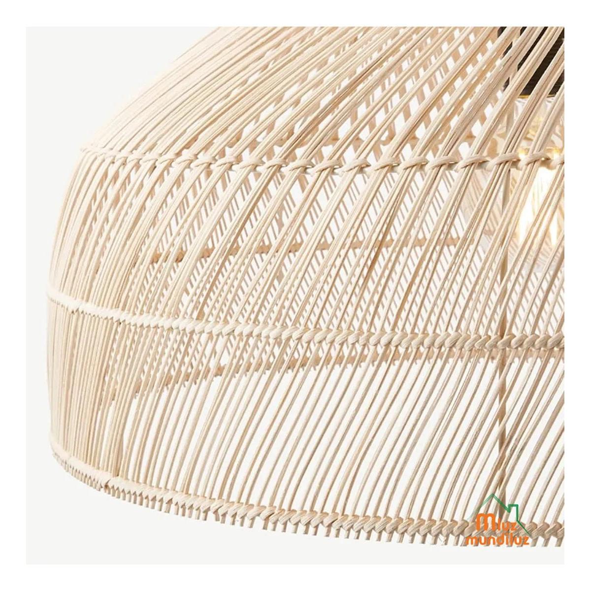 Lámpara De Techo Decorativa Organica De Bamboo Modelo Praga