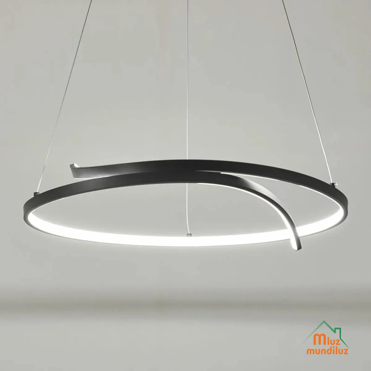 Lámpara De Techo Decorativa Moderna Tipo Aro Modelo Aura