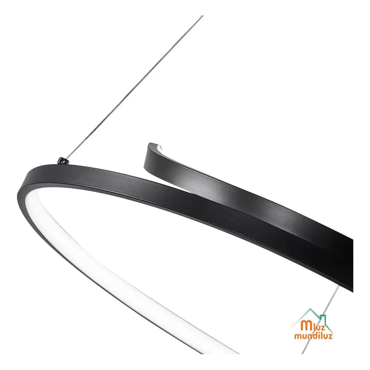 Lámpara De Techo Decorativa Moderna Tipo Aro Modelo Aura