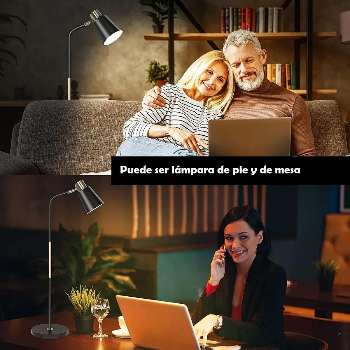 Lámpara De Piso Moderna Para Sala De Cuello Escualizable