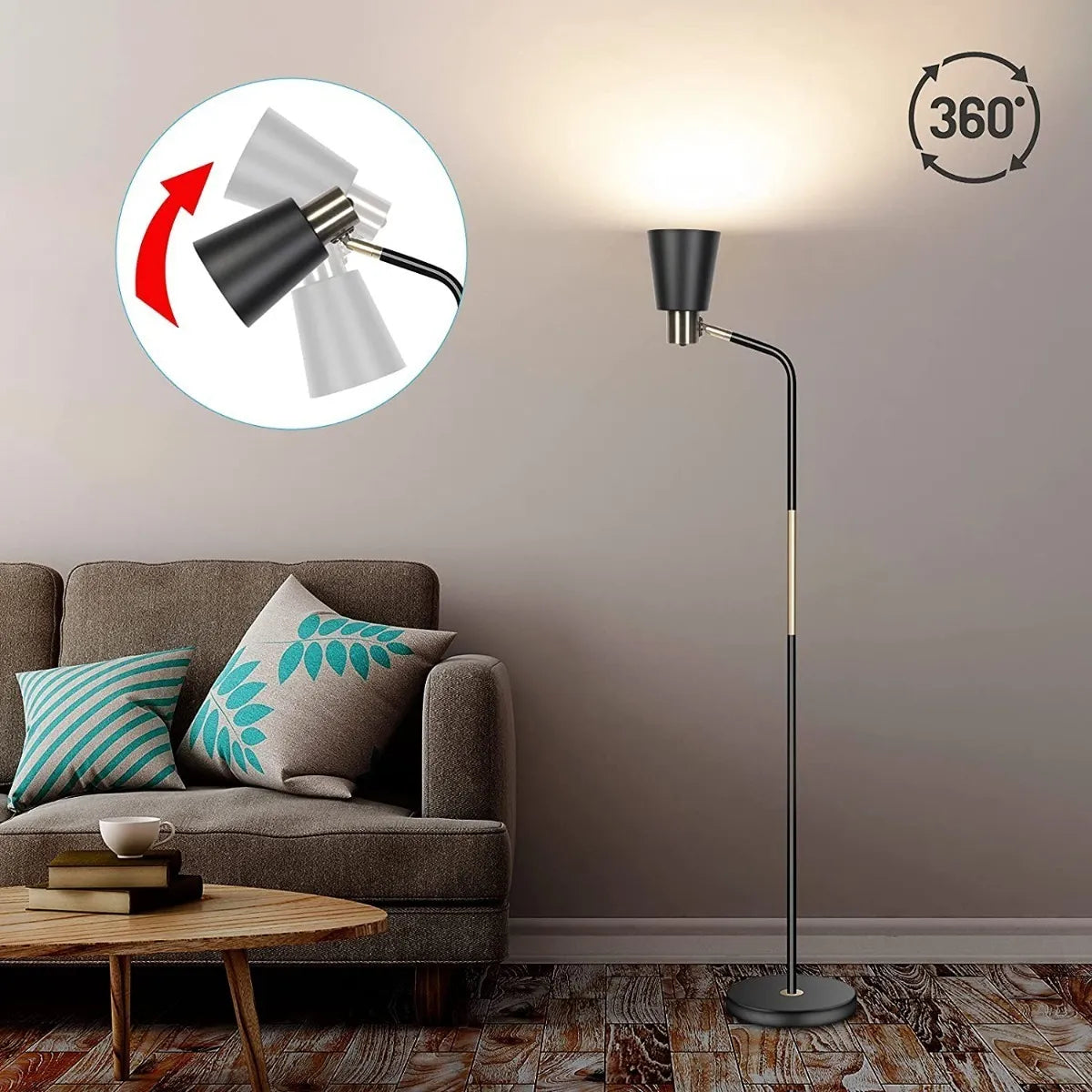 Lámpara De Piso Moderna Para Sala De Cuello Escualizable