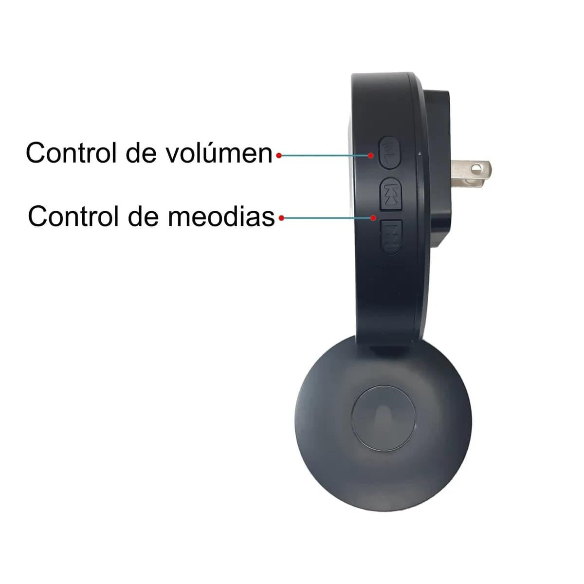 Timbre Inalambrico Impermeable Autónomo. No Requiere Pila.