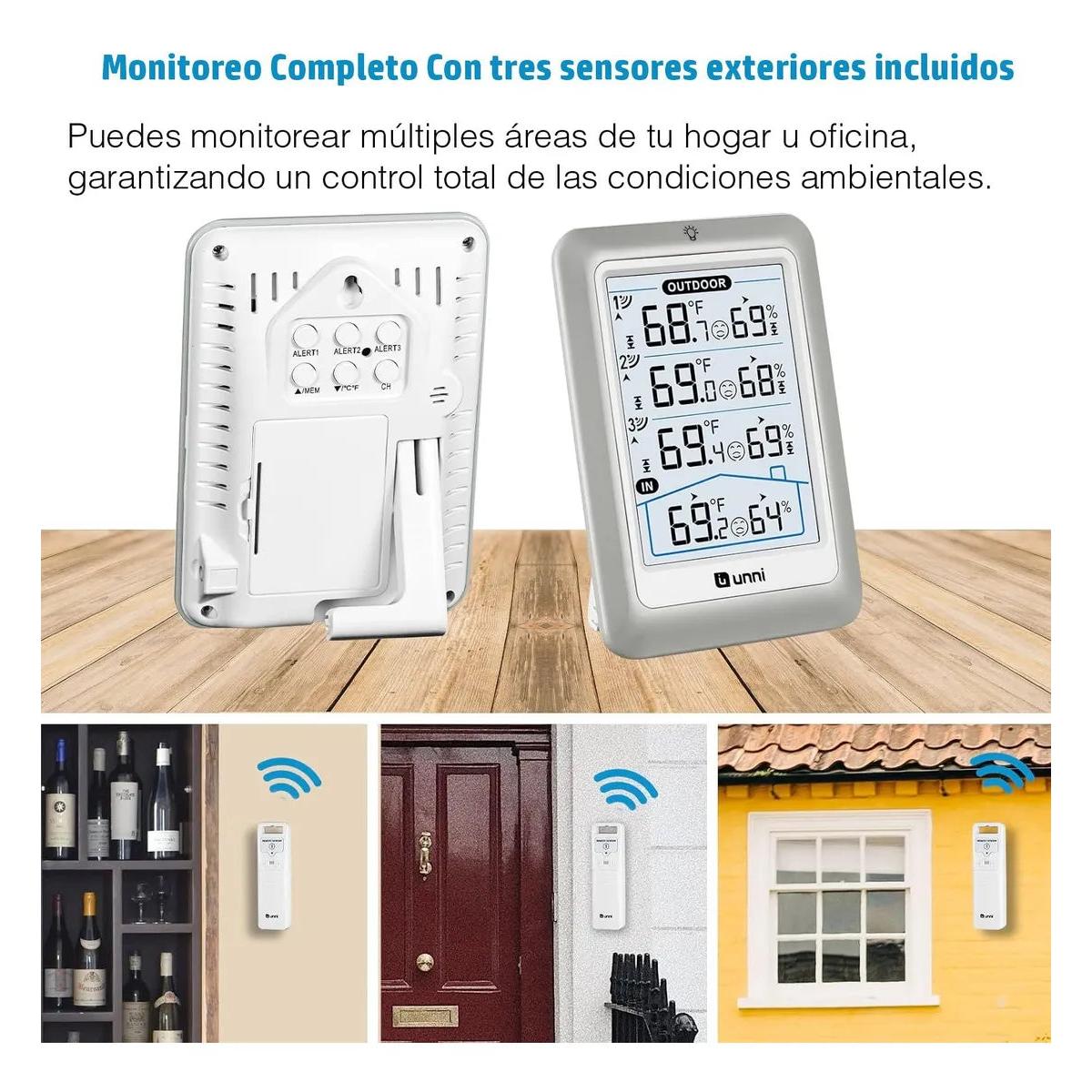 Termohigrometro Digital Multisensorial Con 4 Sensores