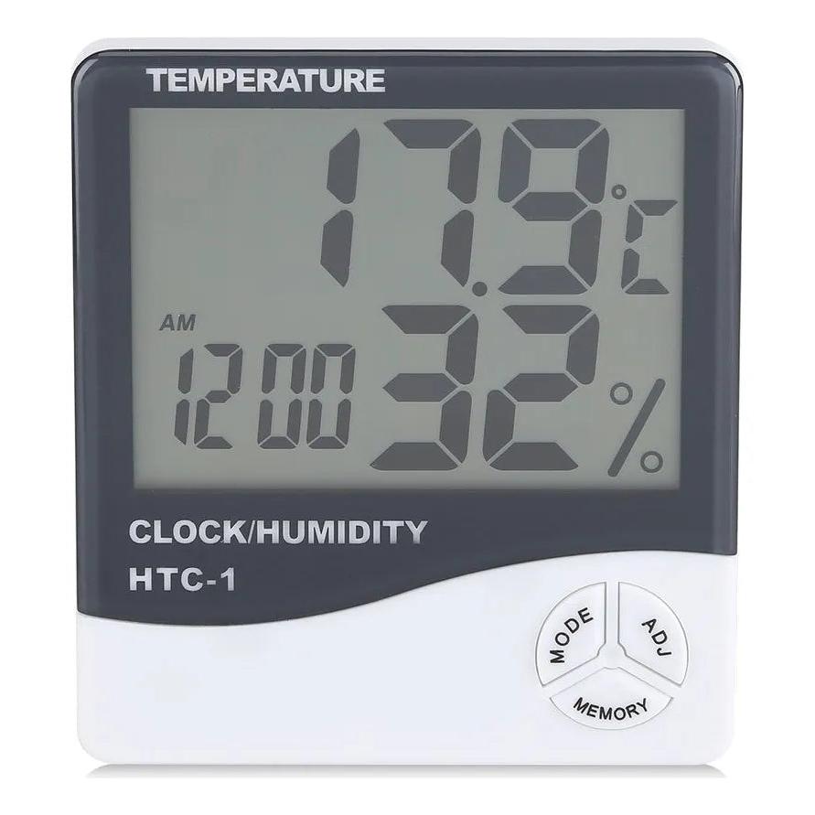 Medidor Humedad Termo Hidrómetro Reloj Digital