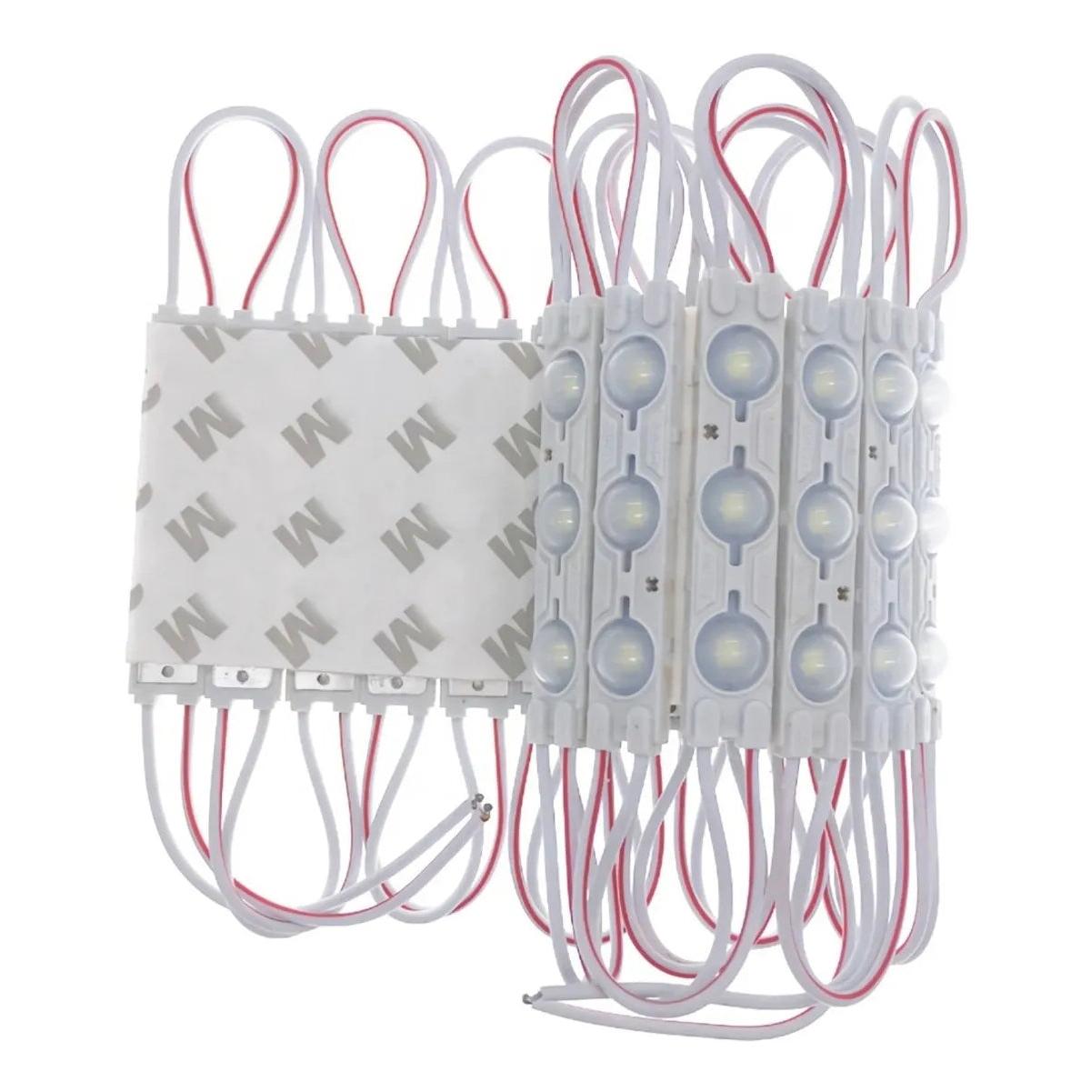 Azul Led Tipo Lupa Para Avisos X 20 Unidades. 12v Azul