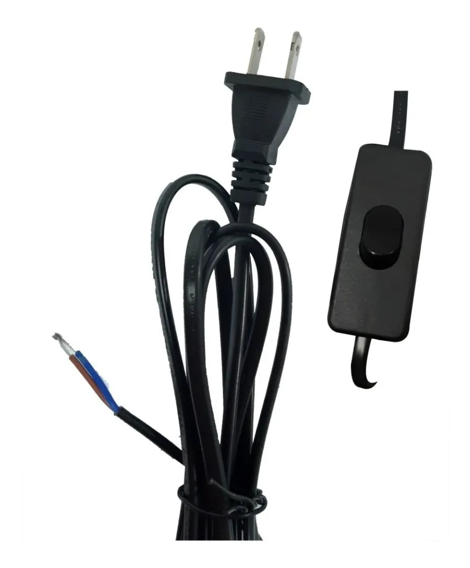 Cable Para Lampara Con Interruptor Y Clavija Integrada X10