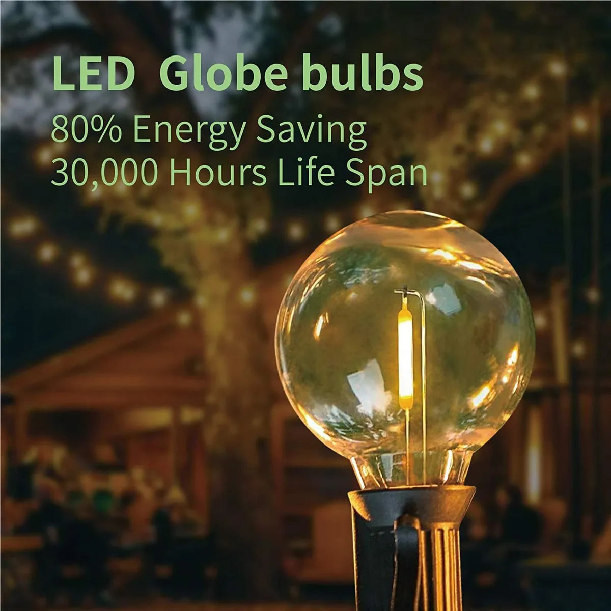 Bombillos G40 E12 Guirnalda Extensión Luces Paquete X 10unid