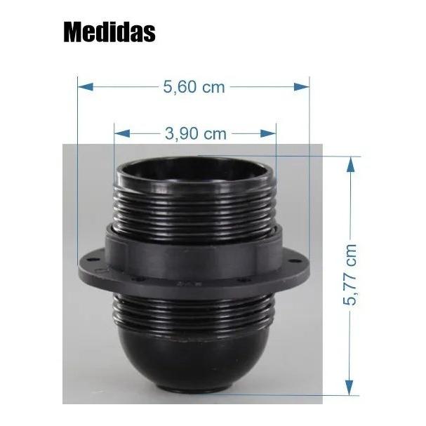 Socket, Portalampara O Roseta Con Aro Roscado
