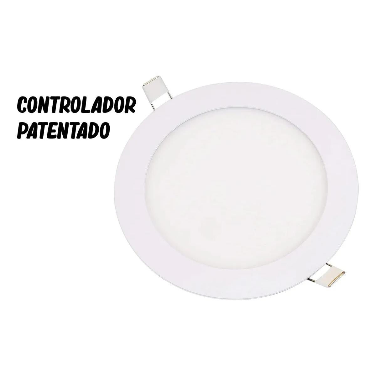 Panel Led 12w Redondo Incrustar