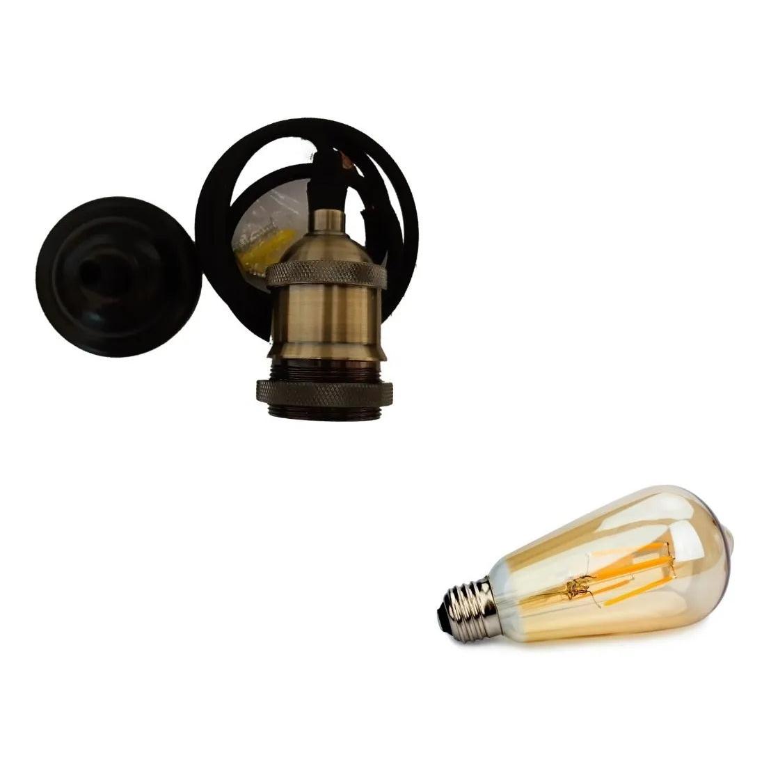 Lampara Extension Con Bombillo Vintage Incluido