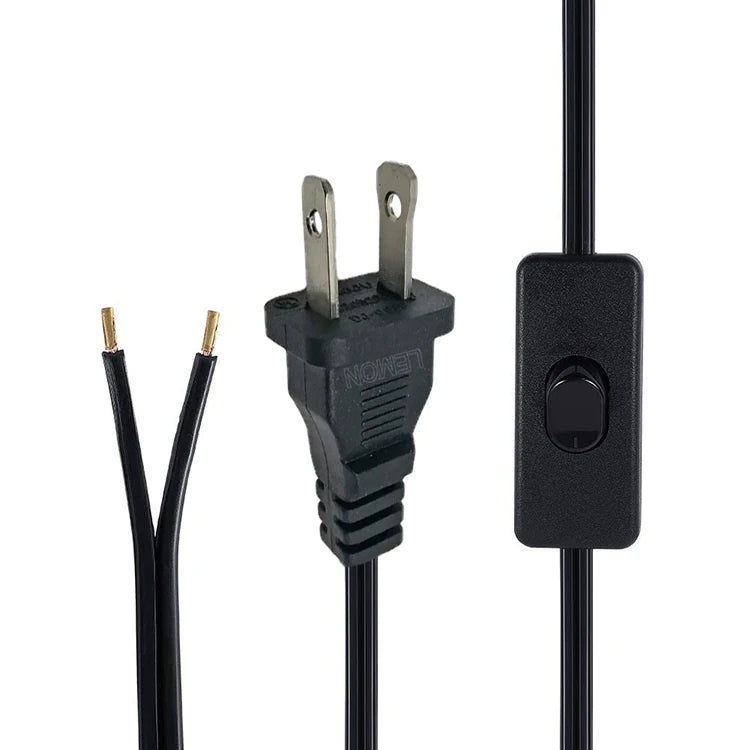 Cable Para Lampara Con Interruptor Y Clavija Integrada