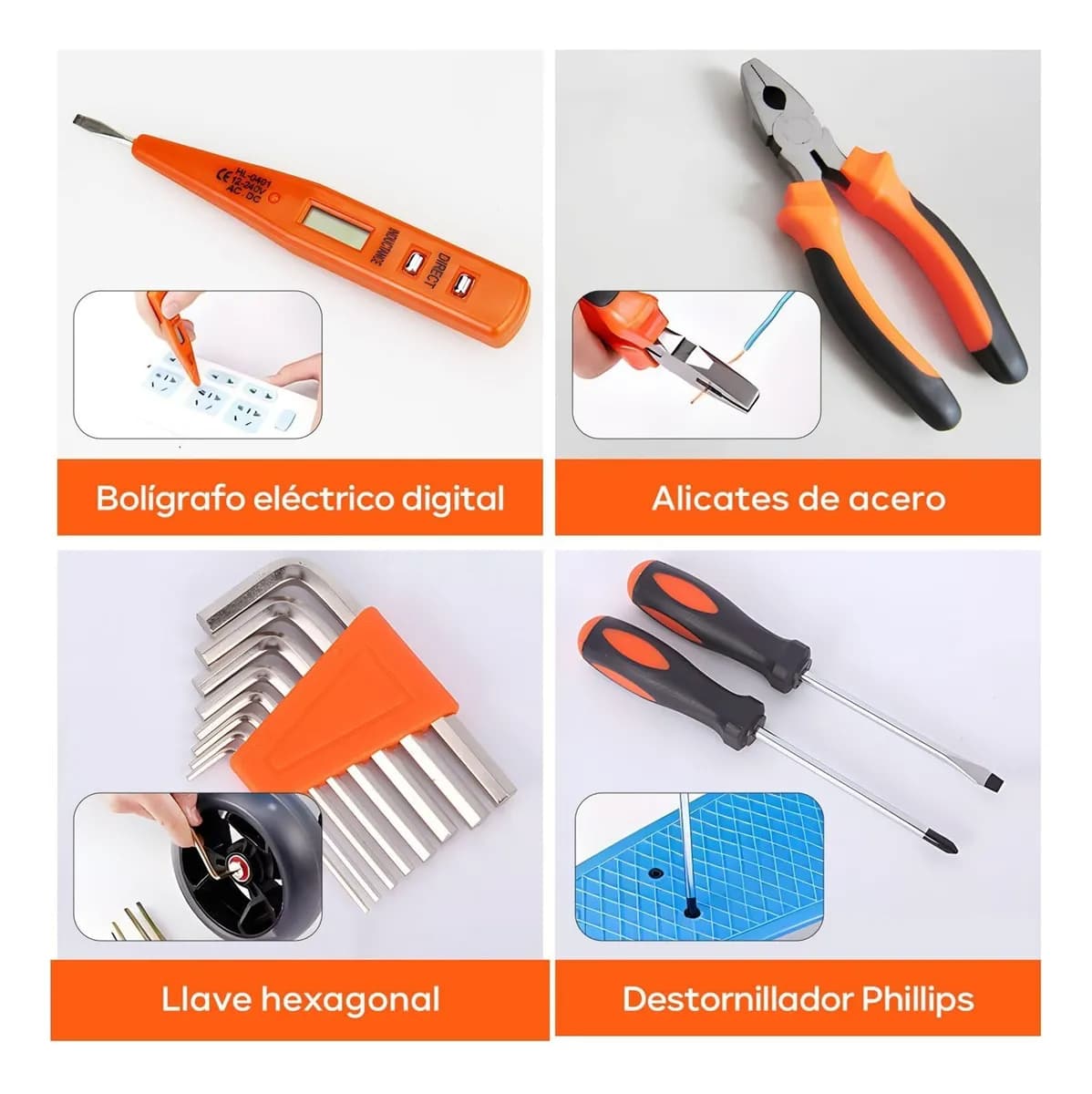 Kit De Herramientas Para El Hogar 112 Piezas Con Estuche