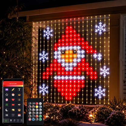 Malla De Navidad Inteligente Control  App Forma Figuras